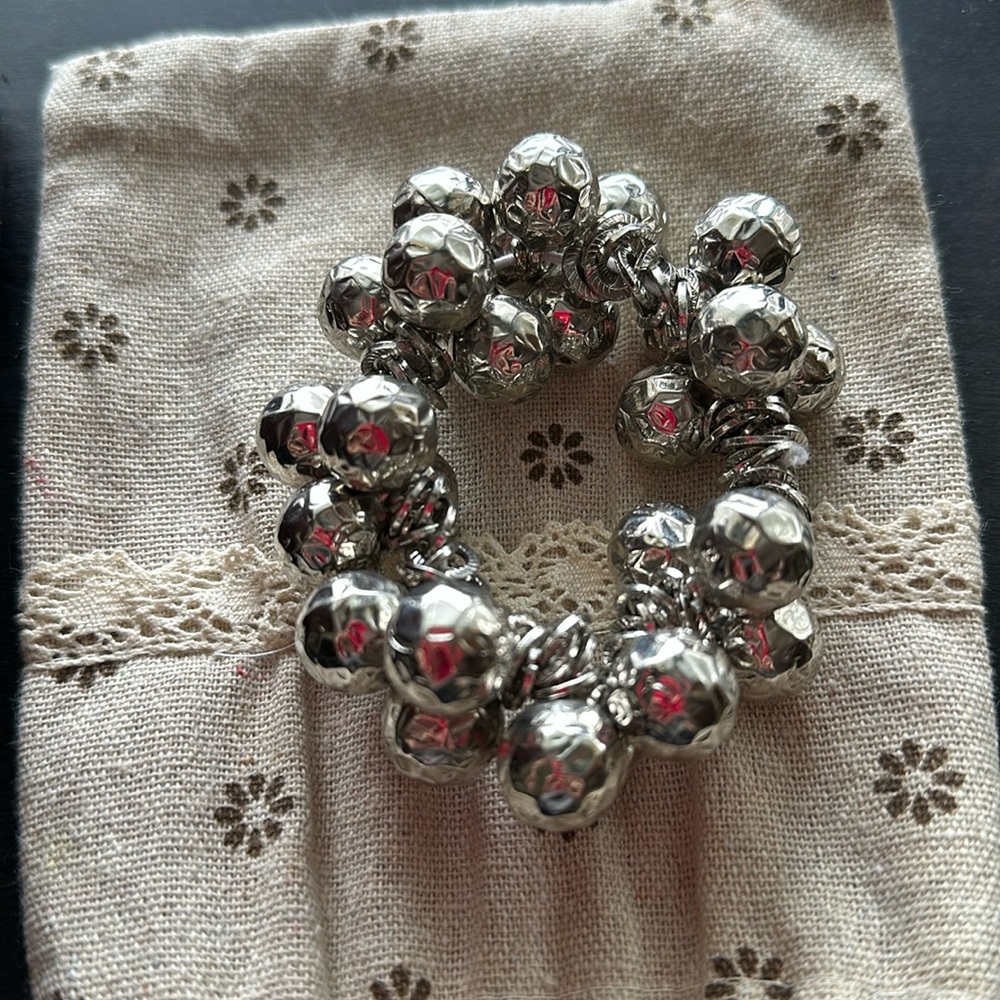 Silver Elastic Bracelet